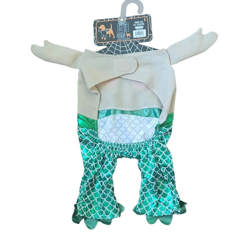 Throw Me A Bone Halloween Costume Size L Mermaid Dog Outfit - Picture 4 of 4